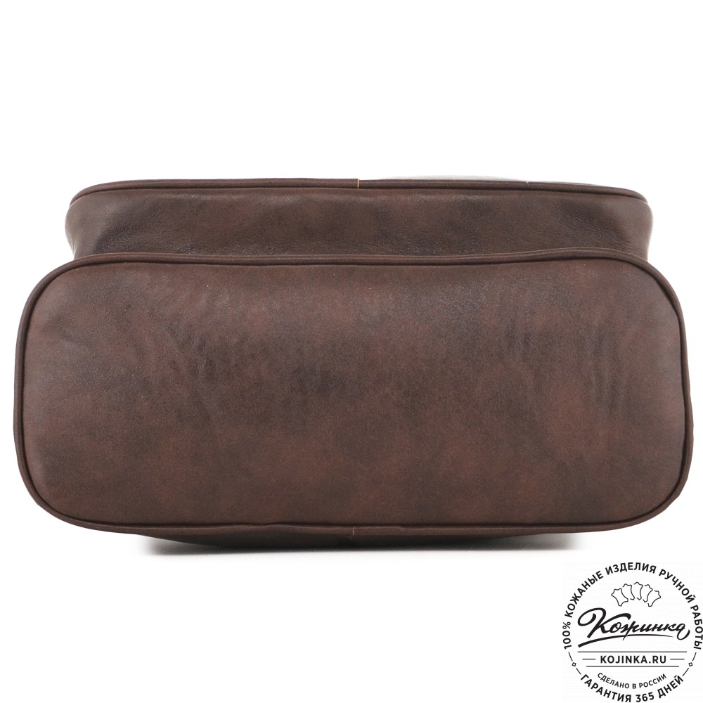  Женский кожаный рюкзак "Бэтси" (тёмно-коричневый) 